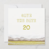 Prairies in het Bloom Wedding Save the Date Kaart (Voorkant)