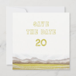 Prairies in het Bloom Wedding Save the Date Kaart