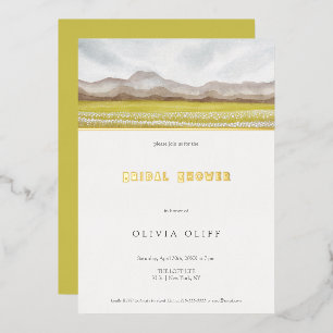 Prairies in het Vrijgezellenfeest Bloom Folie Uitnodiging