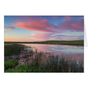 Prairievijver Weerspiegelt Wolken van Schitterende