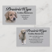 PrairieWyn Golden Retriever Visitekaartjes (Voorkant / Achterkant)