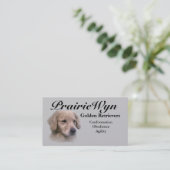 PrairieWyn Golden Retriever Visitekaartjes (Staand voorkant)