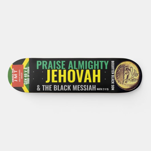 PRAISE ALMIGHTY JEHOVAH Skateboard (Horizontaal)
