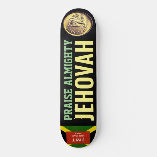 PRAISE ALMIGHTY JEHOVAH Skateboard (Voorkant)