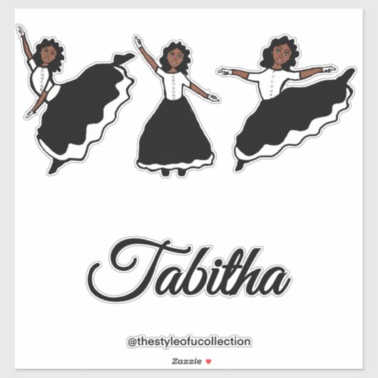 Praise Dancer BW #1 Sticker (Vel)