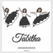 Praise Dancer BW #2 Sticker (Vel)