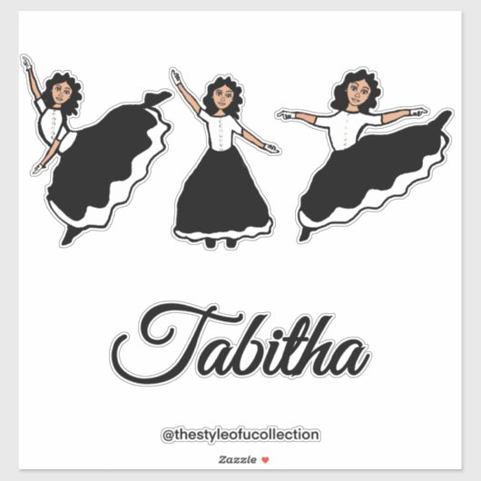 Praise Dancer BW #2 Sticker (Vel)