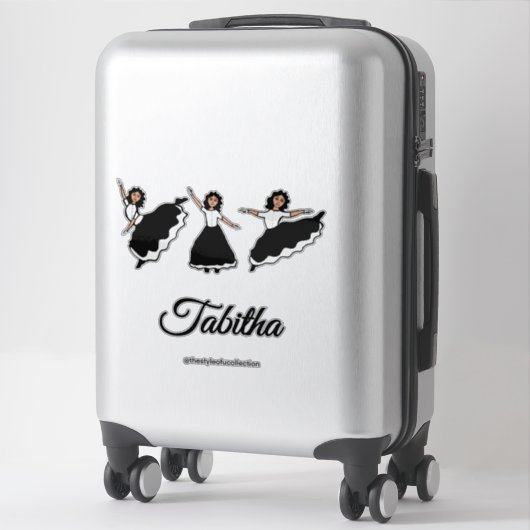 Praise Dancer BW #2 Sticker (Koffer)