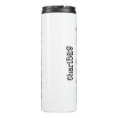 Praise Him Fall Leopard Print Cross Thermosbeker (Achterkant)