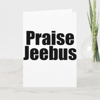 Praise Jeebus Feestdagen Kaart