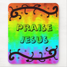 Praise Jezus Regenboog Muismat