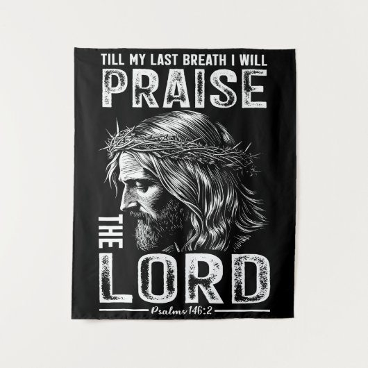 Praise Lord Tapestry Wandkleed (Voorkant)