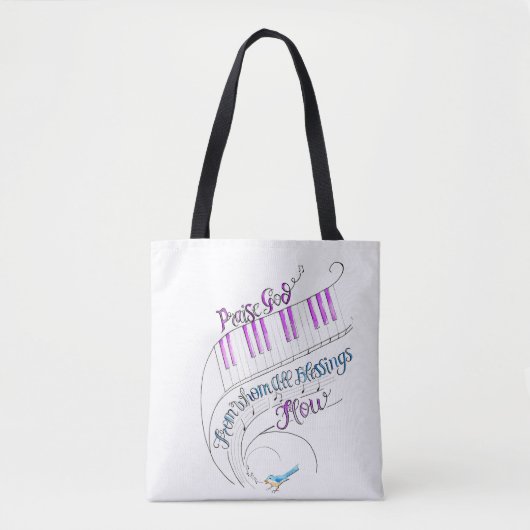 Praise Music Tote  Bag (Voorkant)
