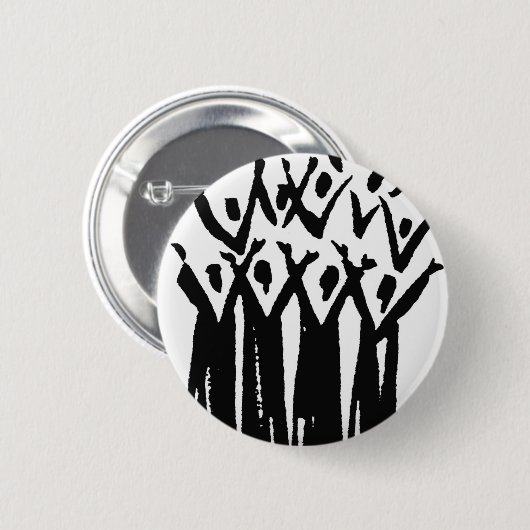 PRAISE RONDE BUTTON 5,7 CM (Voorkant /achterkant)