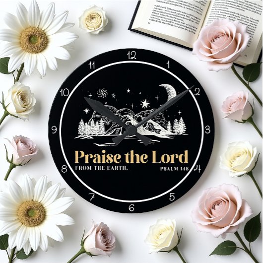 Praise the Lord From The Earth Art Ronde Klok