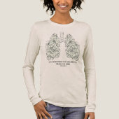 Praise the Lord Psalm Floral Lungs Tri-Blend Shirt (Voorkant)