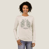 Praise the Lord Psalm Floral Lungs Tri-Blend Shirt (Voorkant)