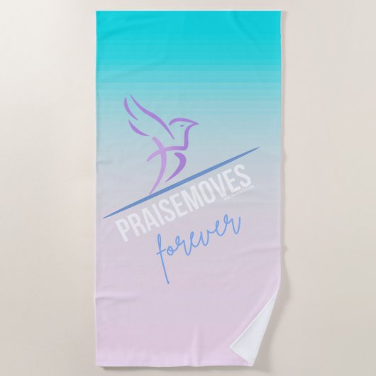 PraiseMoves Forever Beach Handdoek (Voorkant)