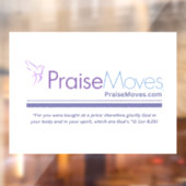 PraiseMoves op het raam Raamsticker (Vel 2)