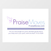 PraiseMoves op het raam Raamsticker (Vel)