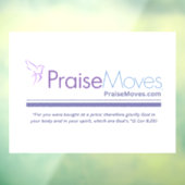 PraiseMoves op het raam Raamsticker (Vel 3)