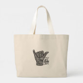 Praktijk Aloha Grote Tote Bag (Achterkant)