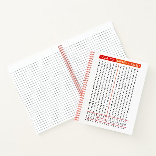 Praktijk Amhaars schrijven Notitieboek (Binnen)