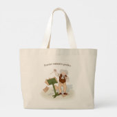 "Praktijk behoudt perfecte Beethovengeleider" Grote Tote Bag (Achterkant)