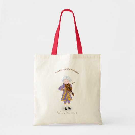 Praktijk handhaaft perfect (Violin) Tote Bag (Voorkant)