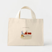 "Praktijk handhaaft perfecte Mozart die Piano spee Mini Tote Bag (Voorkant)