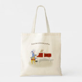 "Praktijk handhaaft perfecte Mozart die Piano spee Tote Bag (Achterkant)