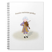 Praktijk handhaaft perfecte Mozart die Violin spee Notitieboek (Voorkant)