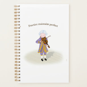 Praktijk handhaaft perfecte Mozart die Violin spee Planner