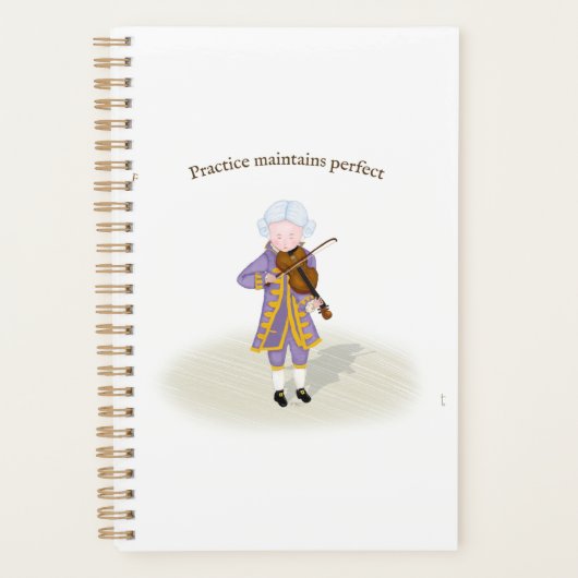 Praktijk handhaaft perfecte Mozart die Violin spee Planner (Voorkant)