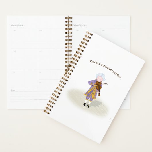 Praktijk handhaaft perfecte Mozart die Violin spee Planner (Display)