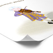 Praktijk handhaaft perfecte Mozart die Violin spee Poster (Hoek)