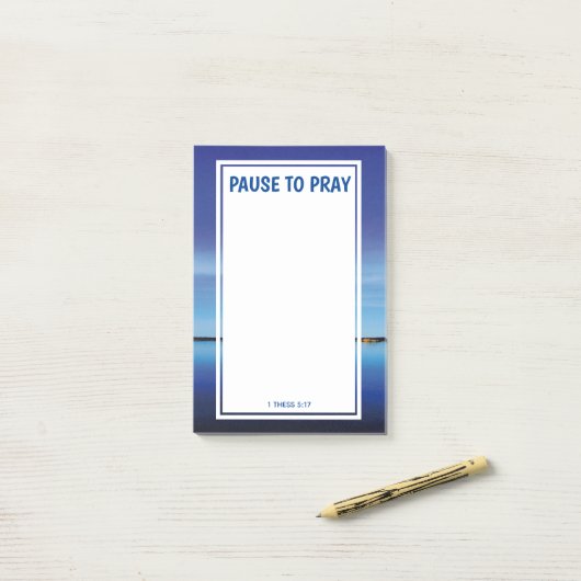 Praktijk het PAUZE om gebedsverzoeken te bekrachti Post-it® Notes (Op bureau)