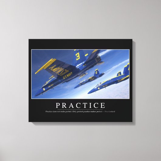 Praktijk: Inspirerend prijsopgave Canvas Afdruk (Voorkant)