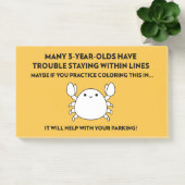 Praktijk Kleuren Bad Parking Crab Post-it® Notes (Kantoor)