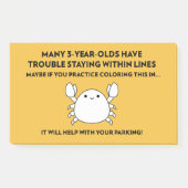 Praktijk Kleuren Bad Parking Crab Post-it® Notes (Voorkant)