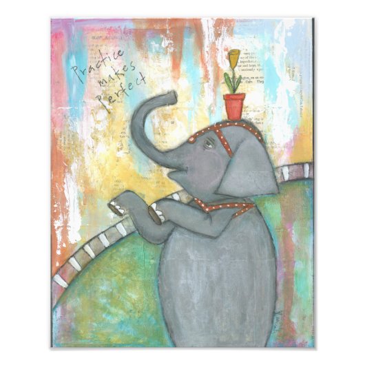 Praktijk maakt 11 x 14 afdrukken perfect foto afdruk (Voorkant)