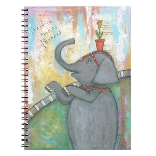 Praktijk maakt een ideale laptop notitieboek (Voorkant)