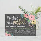 Praktijk maakt een perfect Chalkboard repetitief d Kaart (Staand voorkant)