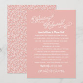 Praktijk maakt een perfecte bleekroze repetitie kaart (Voorkant / Achterkant)