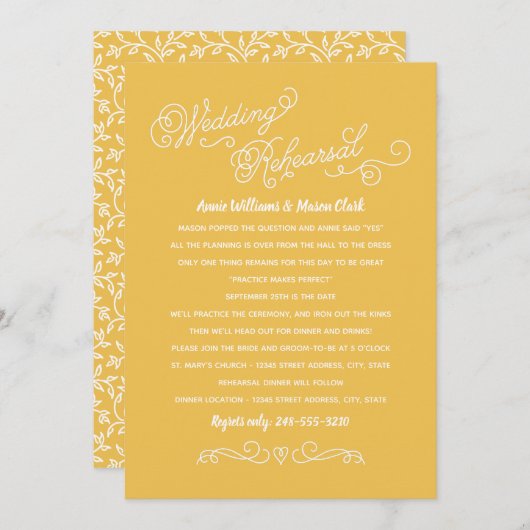 Praktijk maakt een perfecte gele repetitie kaart (Voorkant / Achterkant)