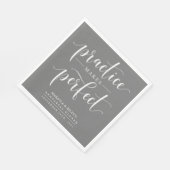 Praktijk maakt perfecte repetitie servet (Hoek)