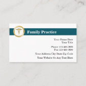 Praktijk medische familie afsprakenkaartje (Voorkant)
