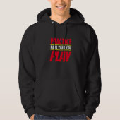 Praktijk meer | Motivatie term rode typografie Hoodie (Voorkant)