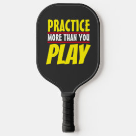 Praktijk meer | Motivatie term rode typografie Pickleball Paddle