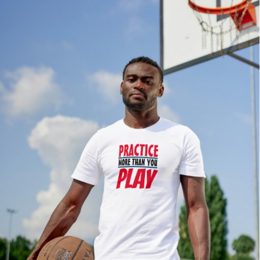 Praktijk meer | Motivatie term rode typografie T-shirt